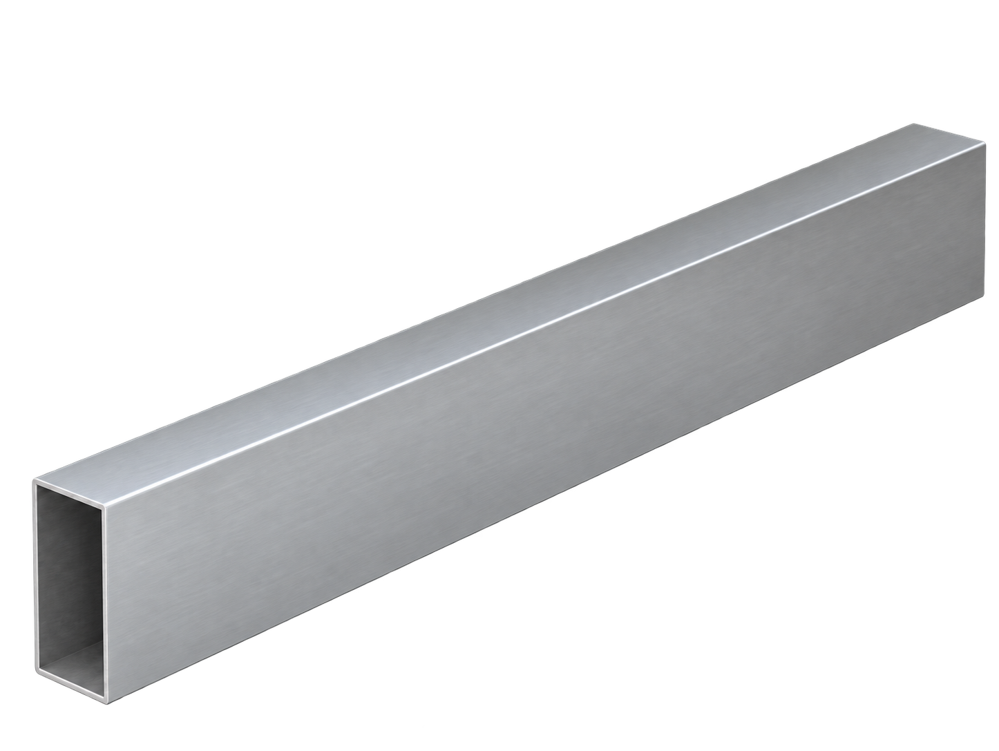 Post 100x50x2.0x8000 Aluminium Mill Finish