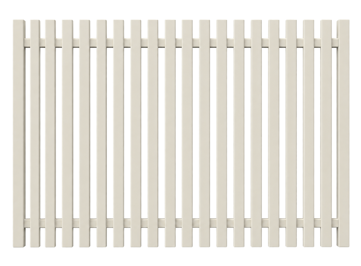 40x40 Battern DOUBLE GATE 1500x1200 [40mm Gaps] Off White