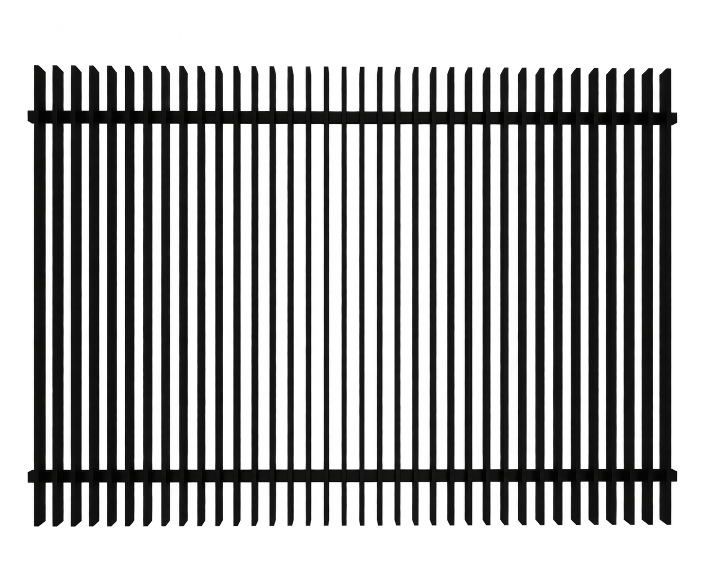 50x10 Blade Panel 2400x1800 [72mm Gaps] Black