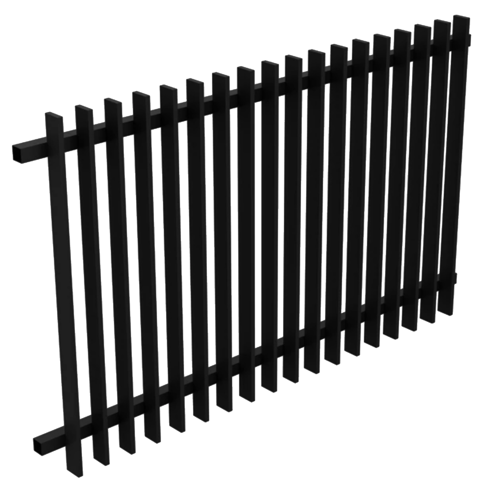 Black Blade Fencing Panel 2400 x 900 Aluminium