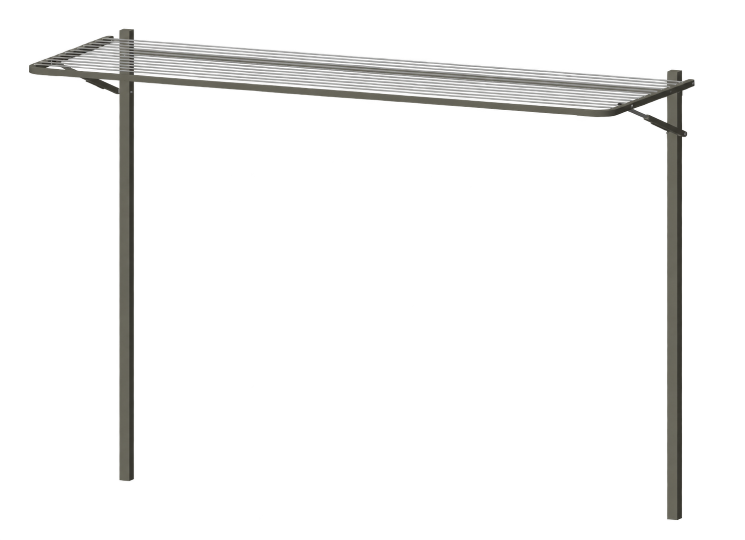 Clothesline Ground Mount 2400x1500 Slate Grey