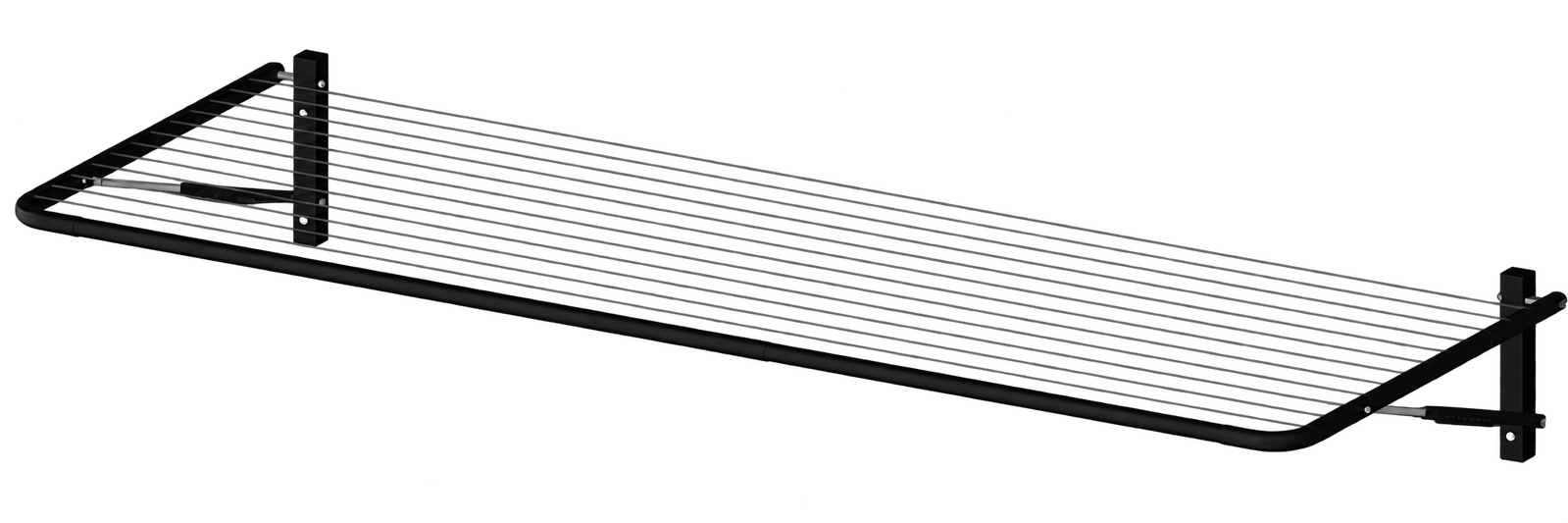 Clothesline Wall Mount 2400x1500 Black