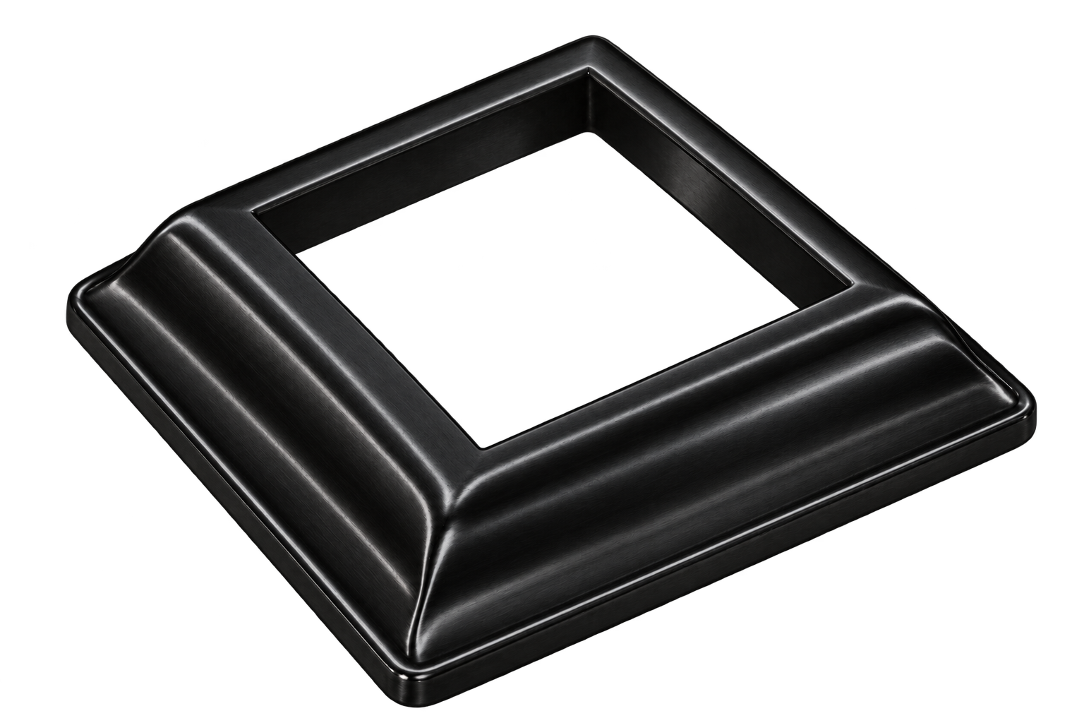 Cover Plate FANCY 65x65 Black