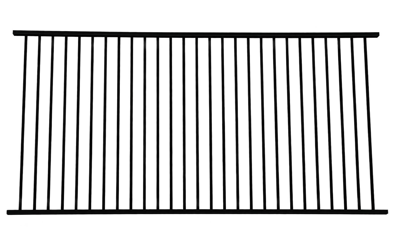 Flat Top Panel 2400x1200 Black Aluminium