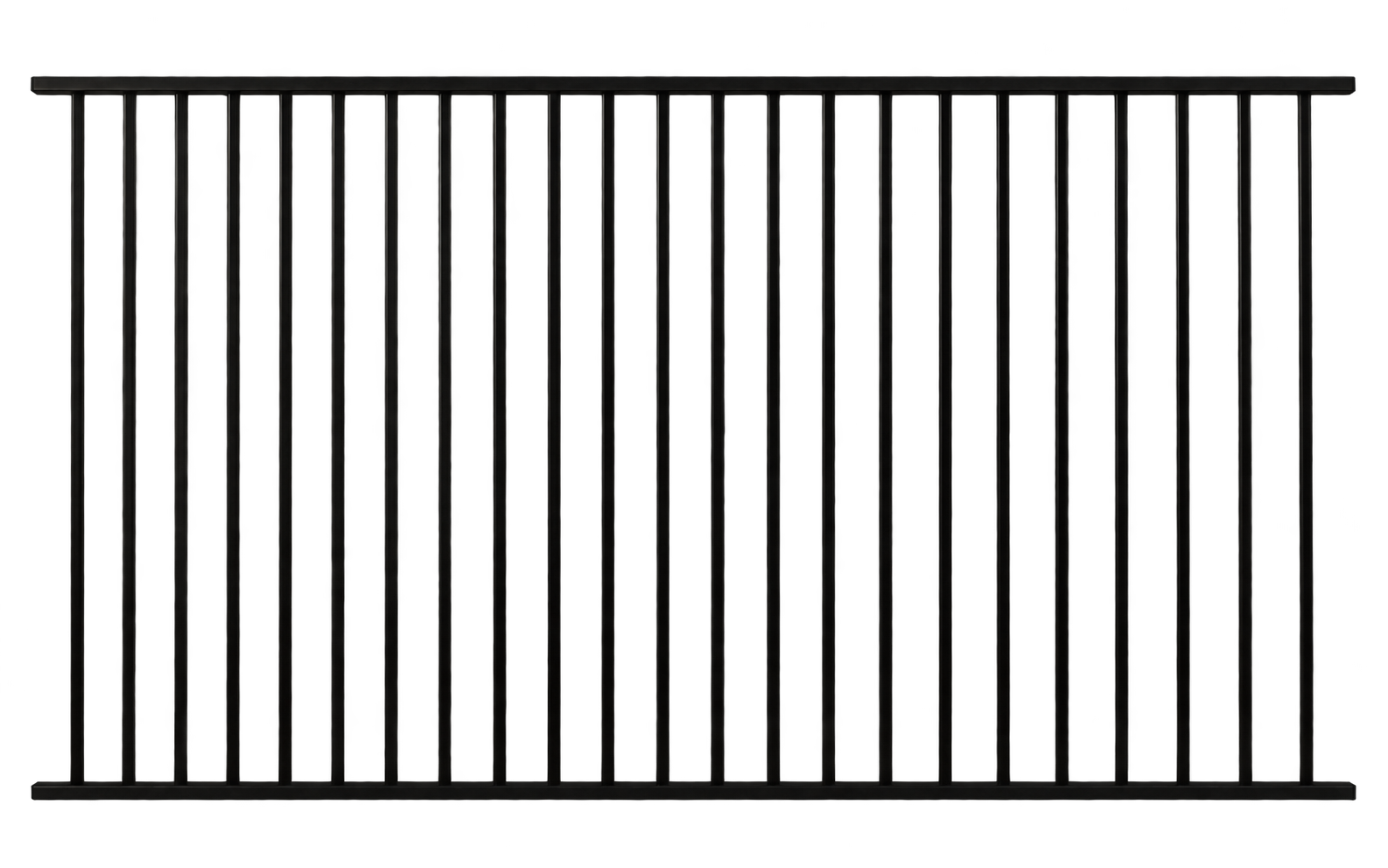 Flat Top Panel 2400x1500 Black Aluminium