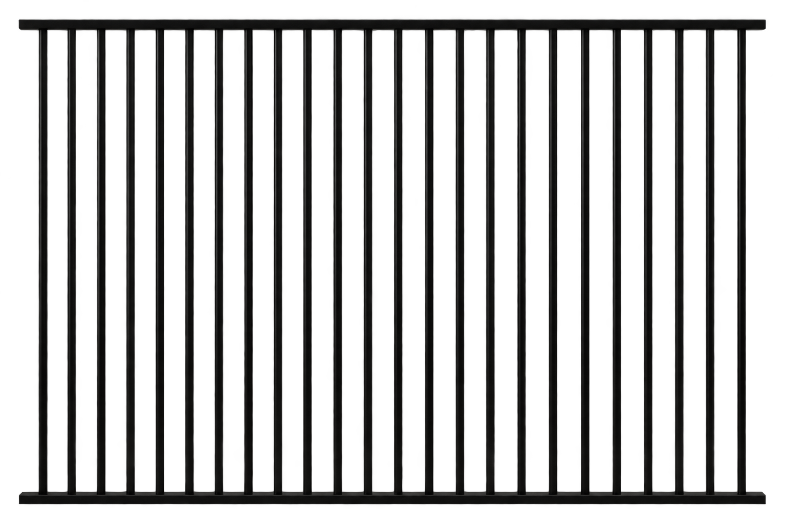 Flat Top Panel 2400x1800 Black Aluminium