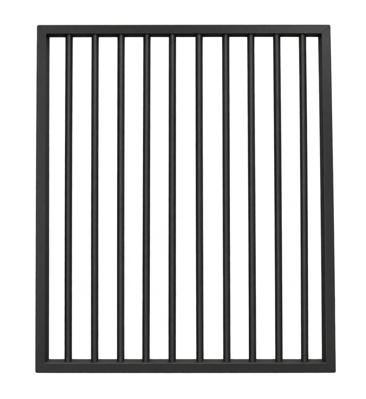 Flat Top SINGLE Gate 950x1200 Monument Aluminium