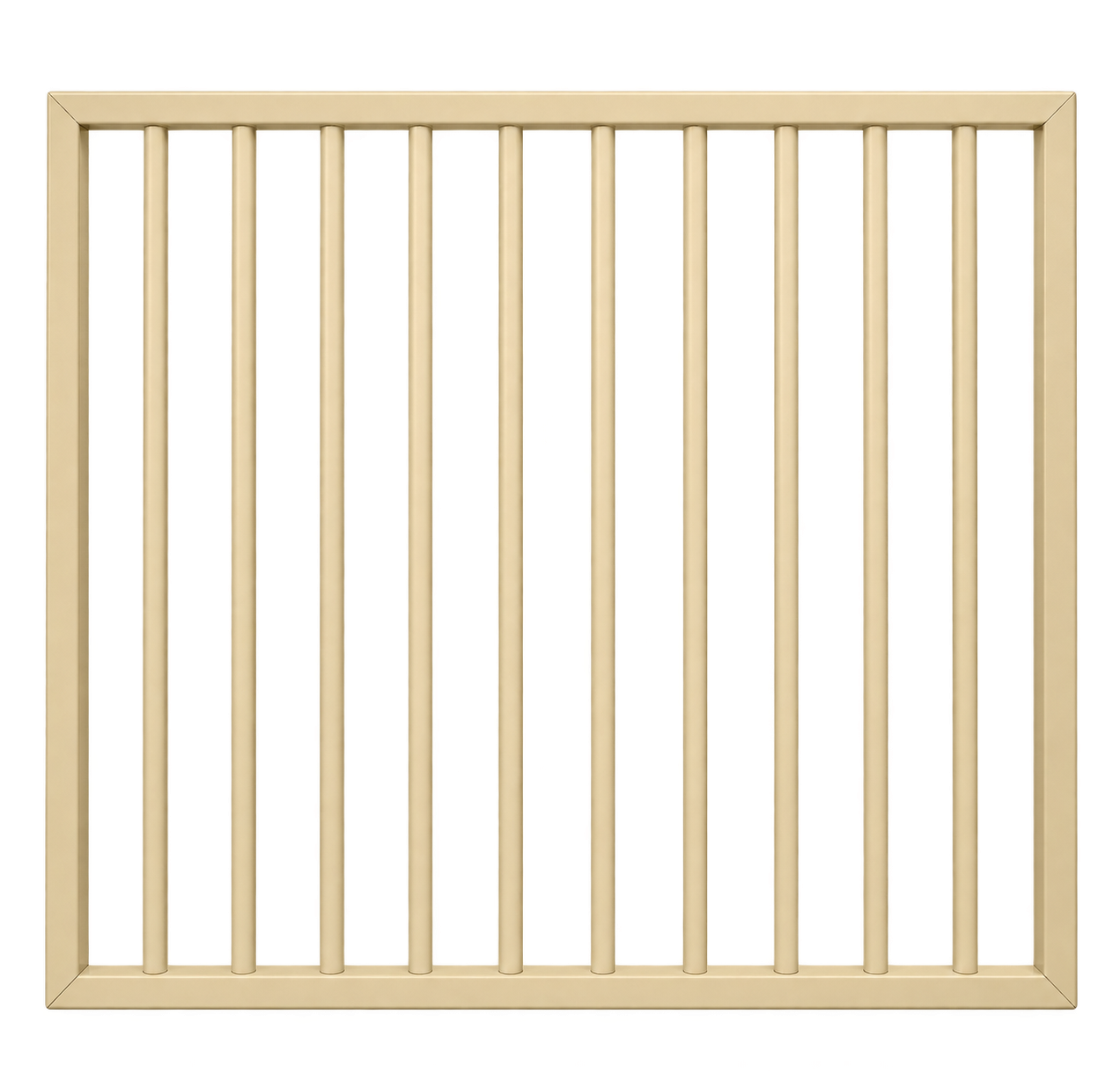 Flat Top SINGLE Gate 950x900 Primrose Aluminium