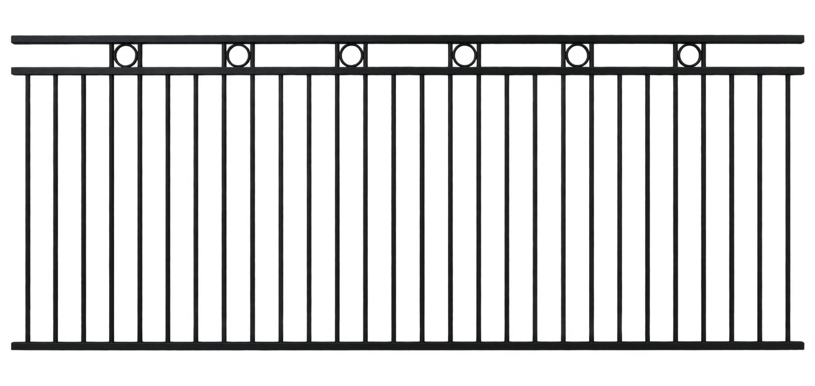 OXLEY RING Flat Top Panel 2400x1200 Black Aluminium