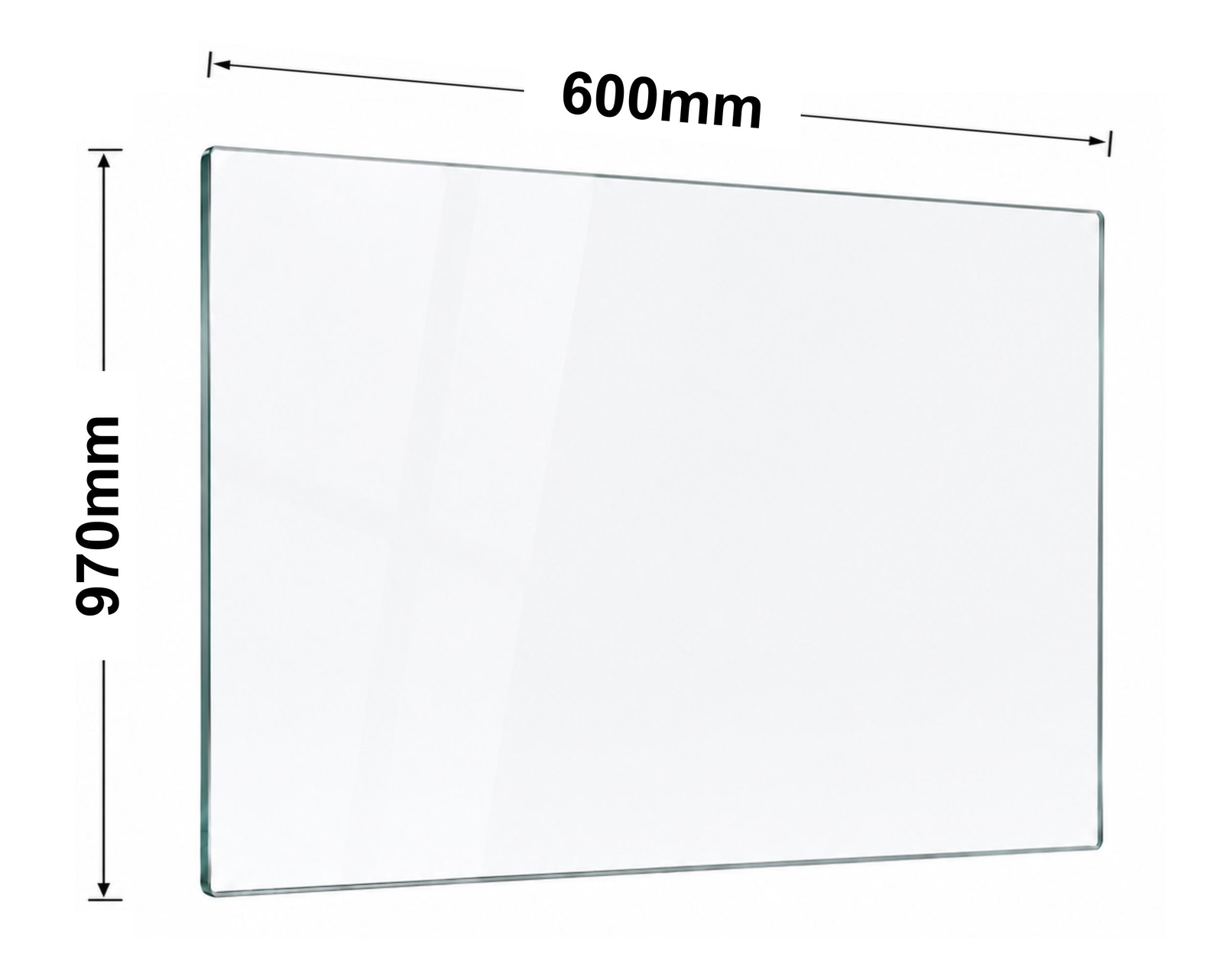Glass 12mm Balustrade 970mm x 600mm