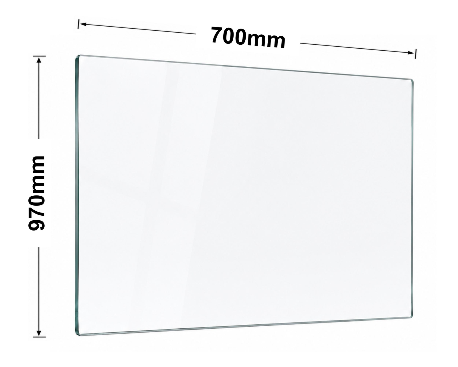 Glass 12mm Balustrade 970mm x 700mm