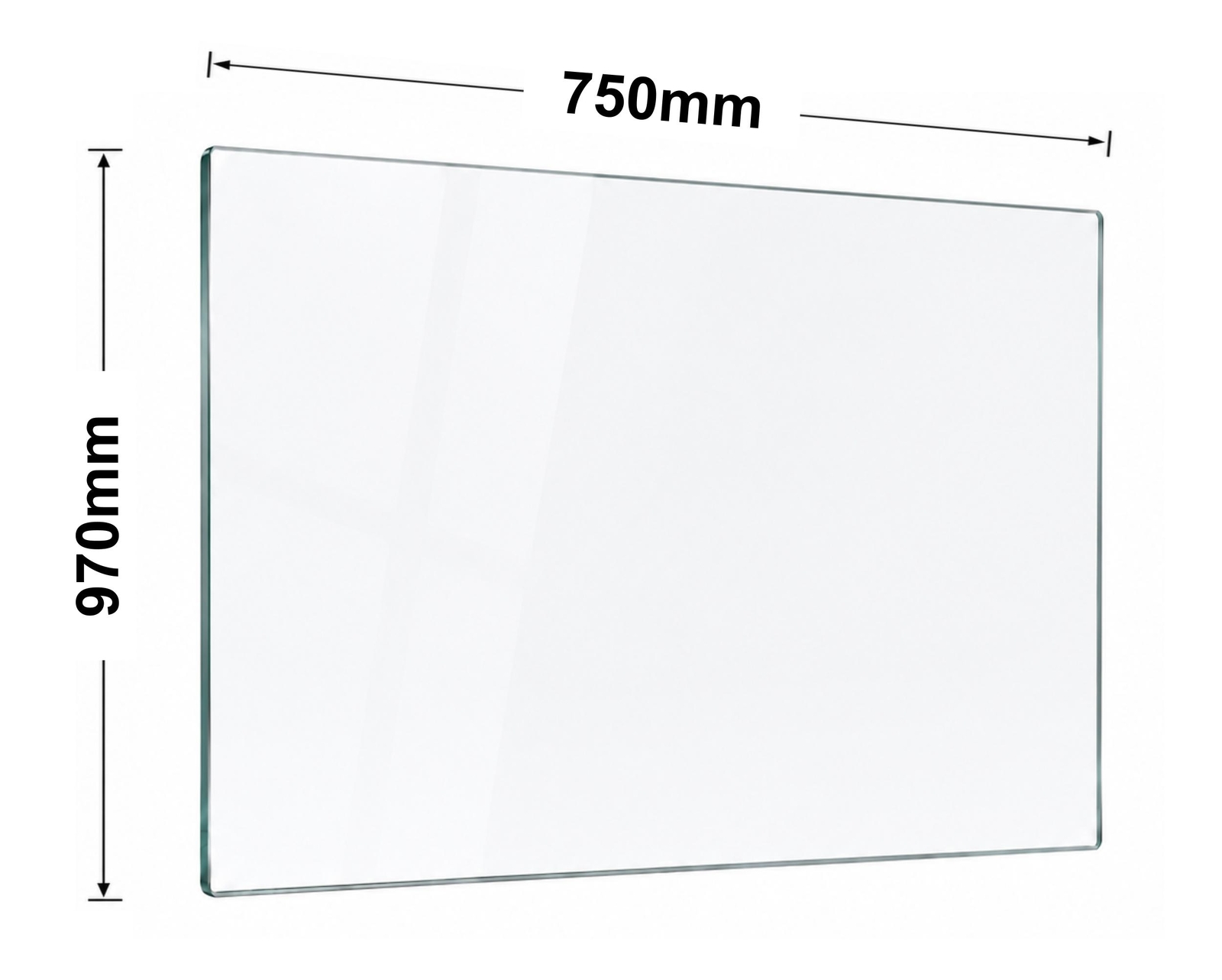 Glass 12mm Balustrade 970mm x 750mm