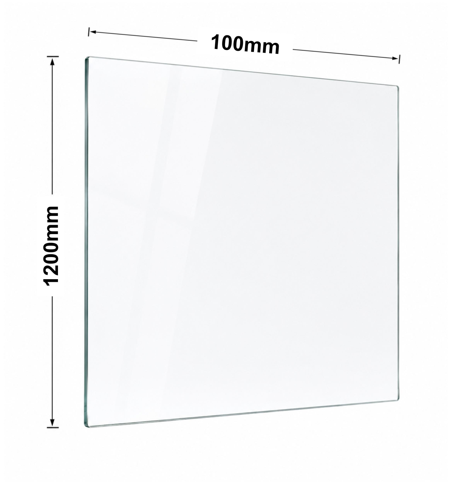 Glass 12mm Pool Fencing 1200mm x 100mm