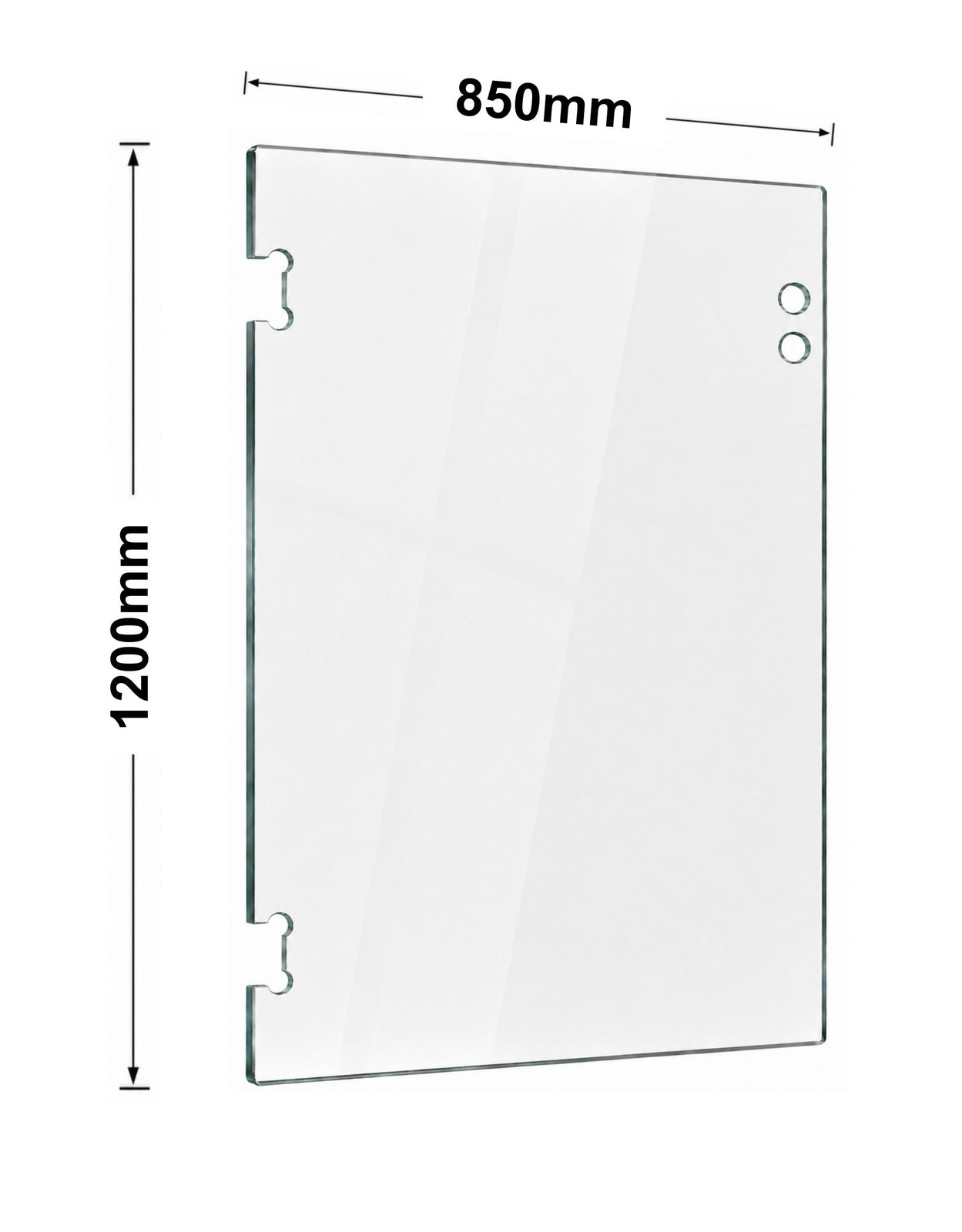 Glass 12mm Pool Gate 125 Series Glass-2-Glass 1200mm x 850mm
