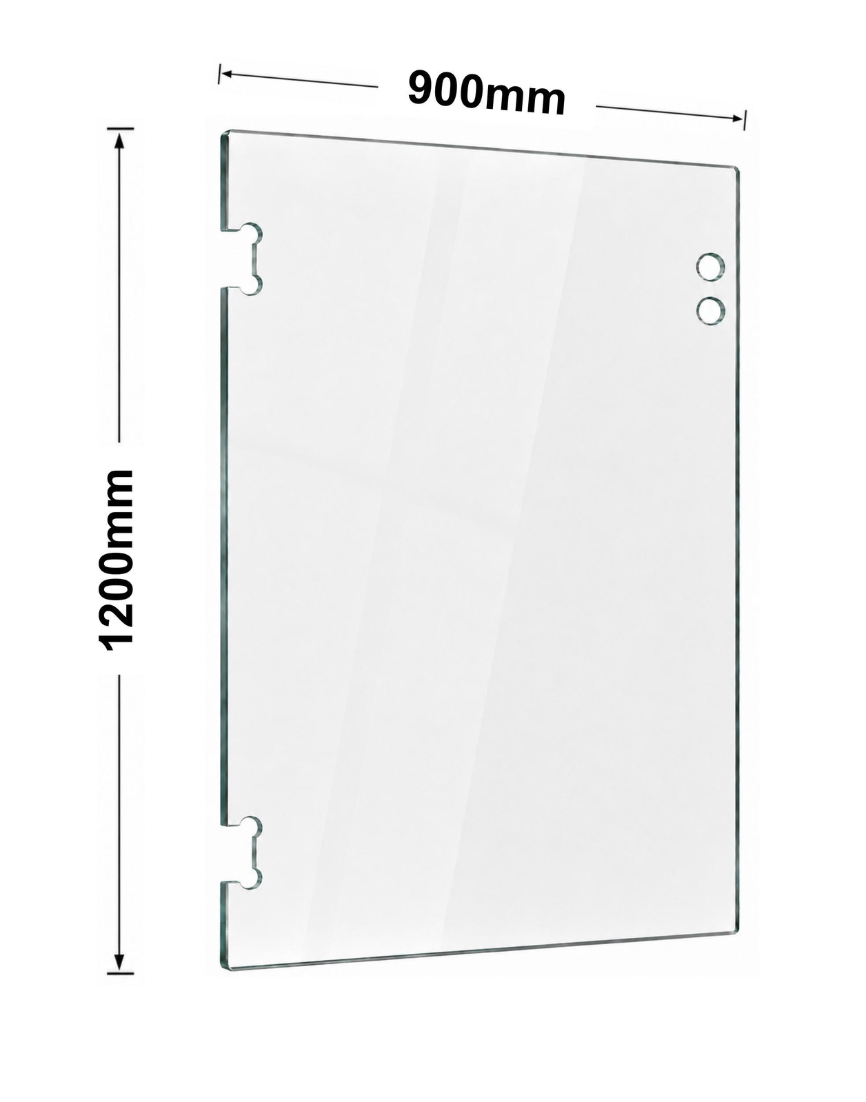 Glass 12mm Pool Gate 125 Series Glass-2-Glass 1200mm x 900mm