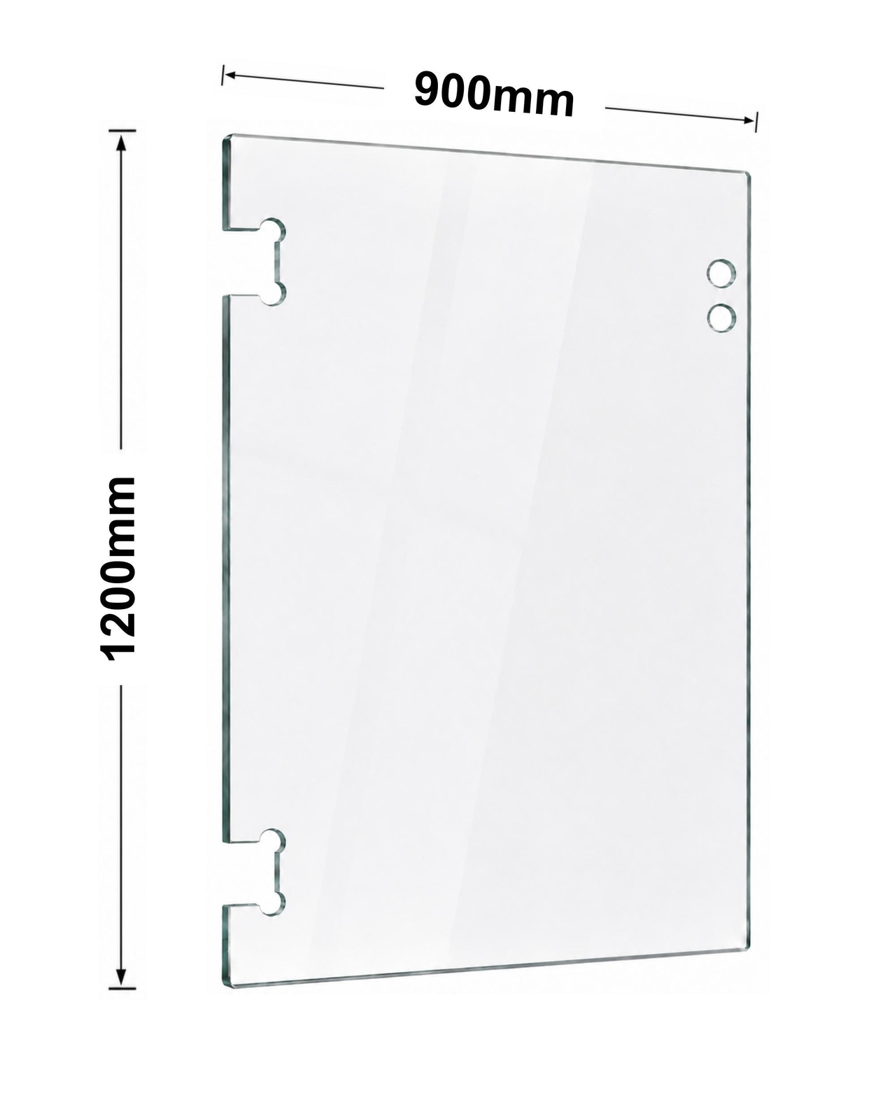 Glass 12mm Pool Gate 125 Series Glass-2-Wall 1200mm x 900mm