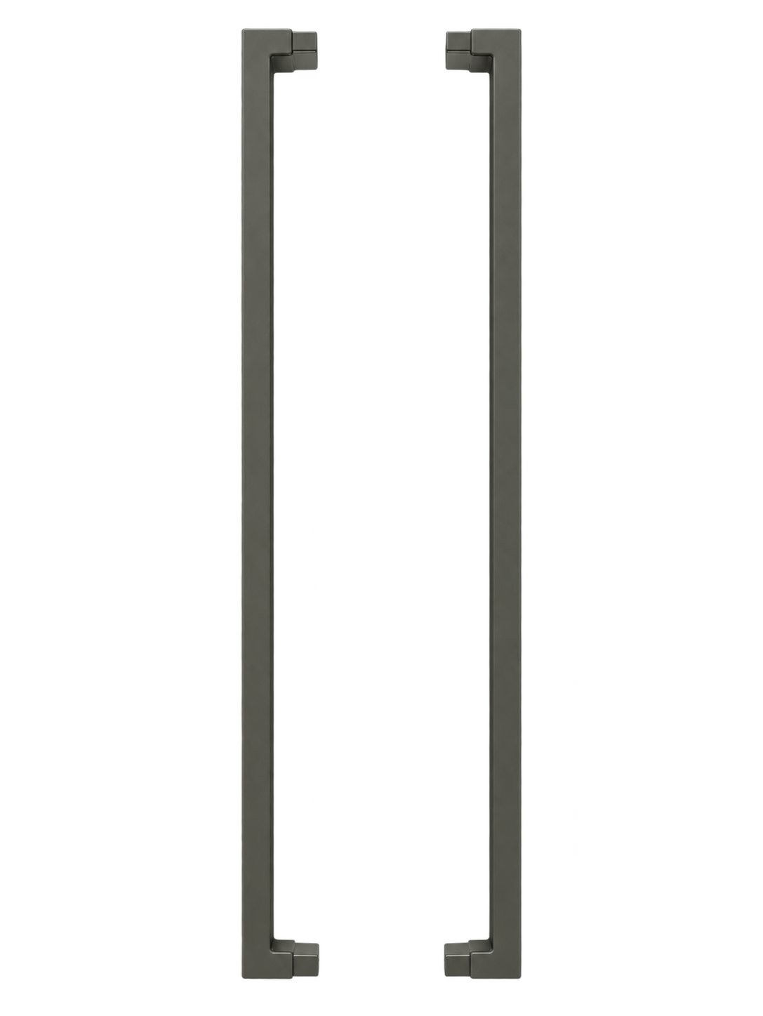 Flat Top Gate Adaptors 38x25x1200 Slate Grey Aluminium