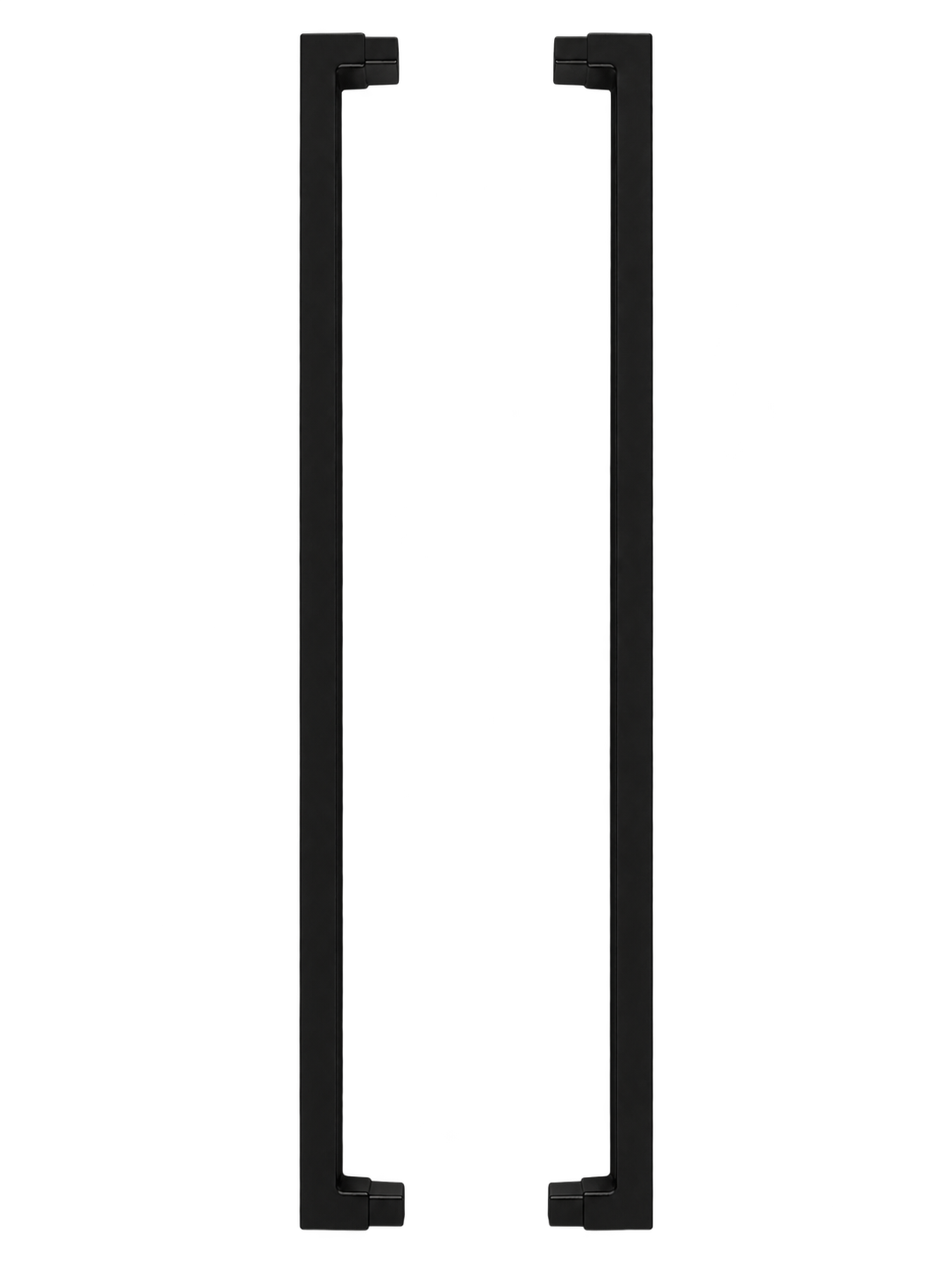 Flat Top Gate Adaptors 38x25x900 Black Aluminium
