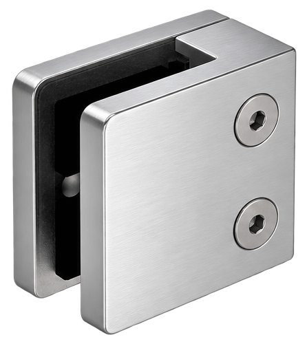 Glass D Clamp Square Satin