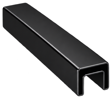 Handrail 25mmx21mmx6000mm Square Black