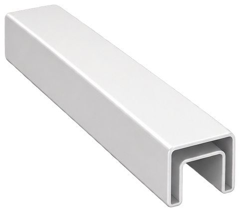 Handrail 25mmx21mmx6000mm Square White