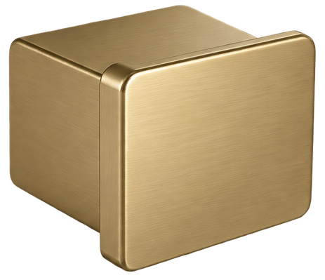 Handrail End Cap Square Brush Brass