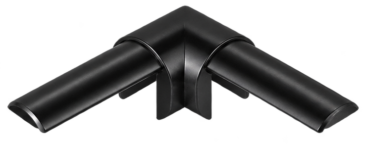Handrail Elbow Round Black
