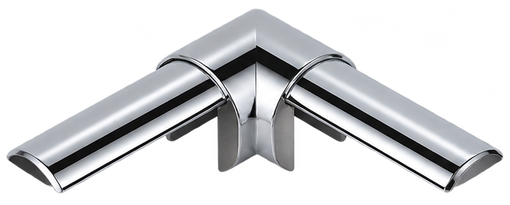 Handrail Elbow Round Mirror