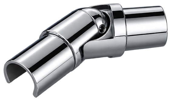 Handrail Swivel Horizontal Round Mirror