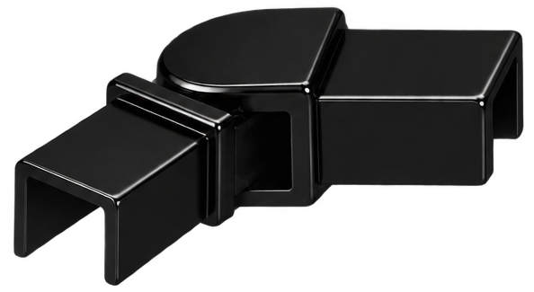 Handrail Swivel Horizontal Square Black