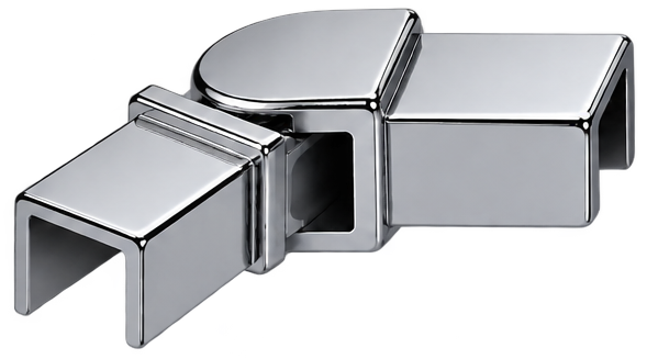 Handrail Swivel Horizontal Square Mirror