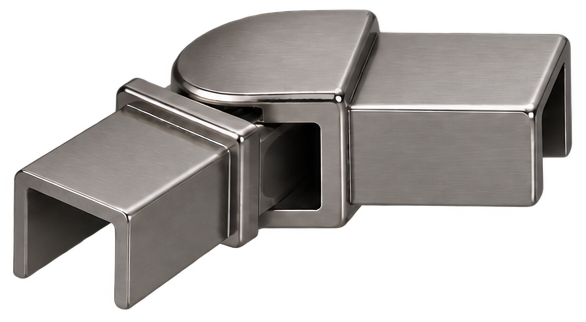 Handrail Swivel Horizontal Square Satin