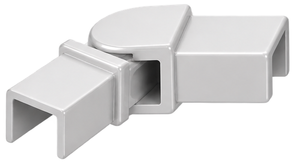 Handrail Swivel Horizontal Square White