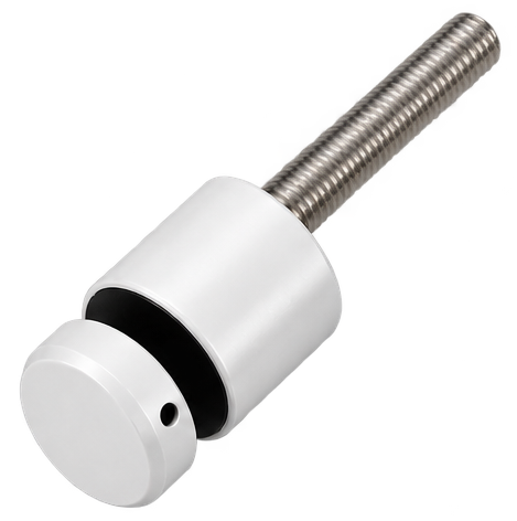 Glass Standoff 30mm Spacer 50mm White