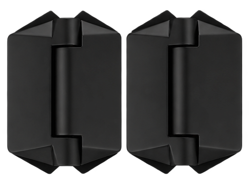 Hinge Hydraulic Glass-2-Glass Black 130 Series