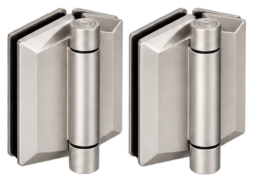 Hinge Hydraulic Glass-2-Glass Satin 125 Series