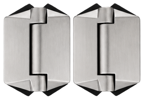 Hinge Hydraulic Glass-2-Glass Satin 130 Series