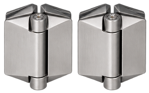 Hinge Hydraulic Glass-2-Glass Satin 155 Series