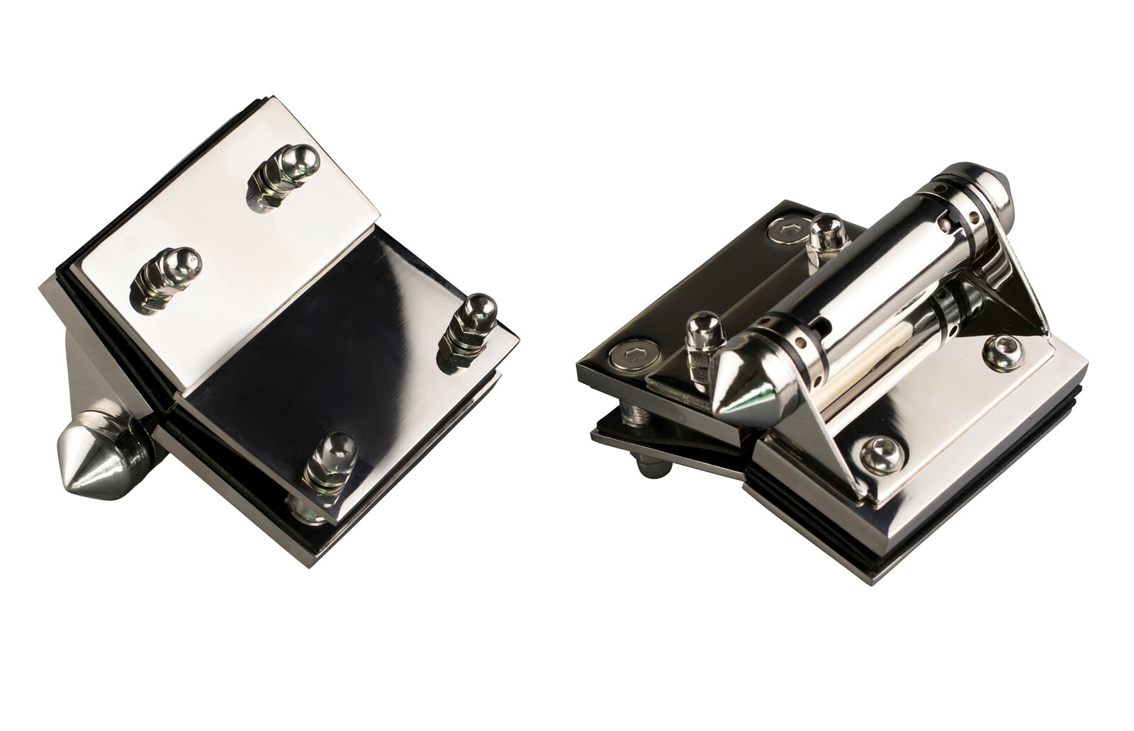 Hinges Spring Glass to Glass Mirror Pair