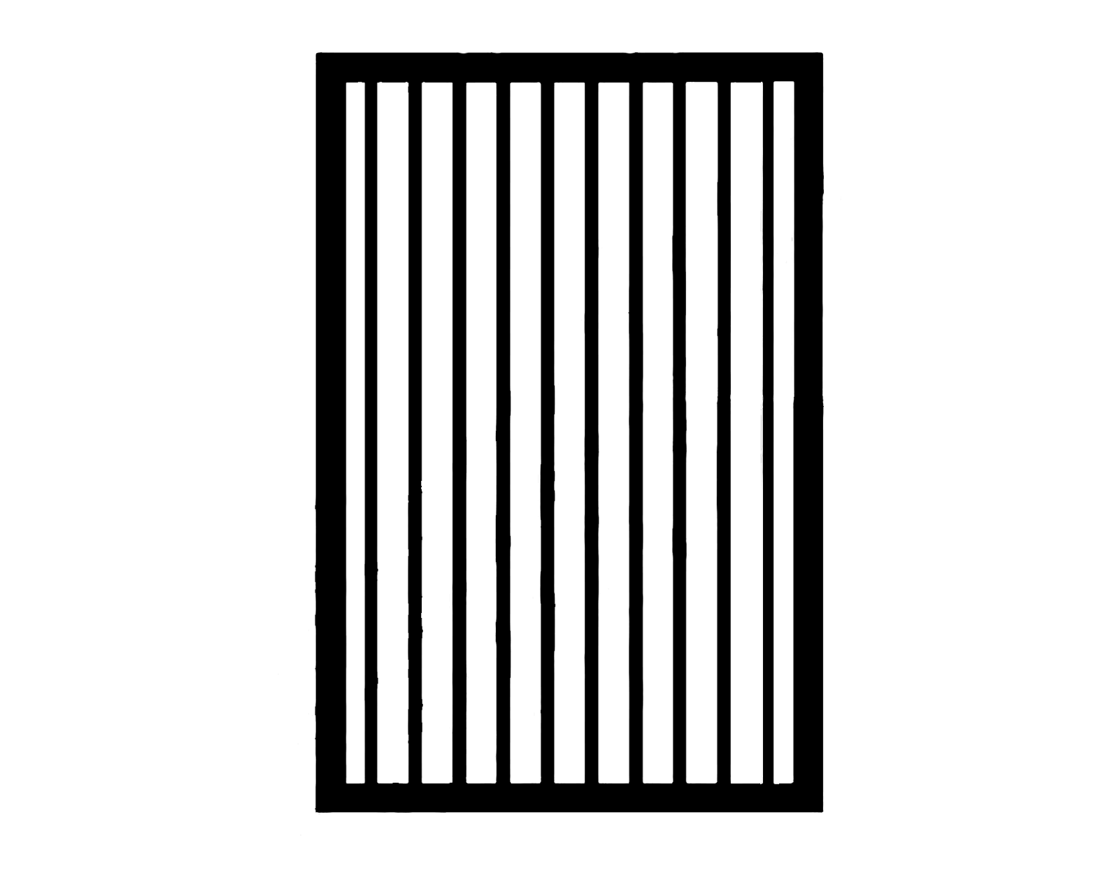 Heavy Security Flat Top Gate 950 x 1200