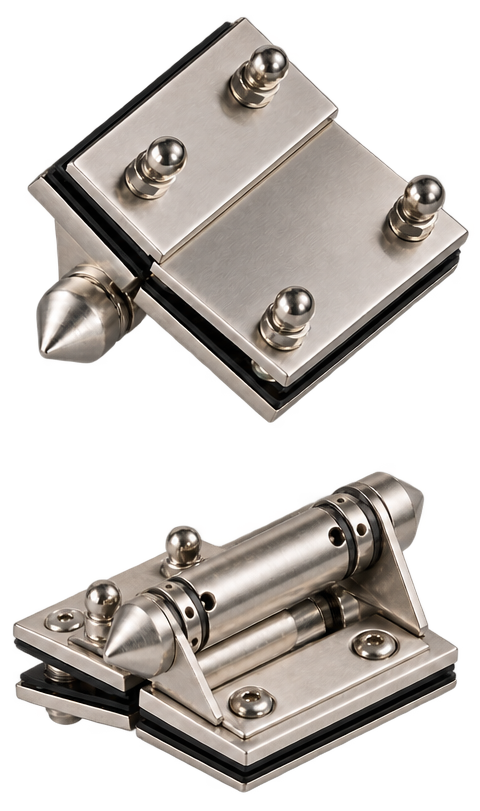 Hinge Spring Glass-2-Glass Satin