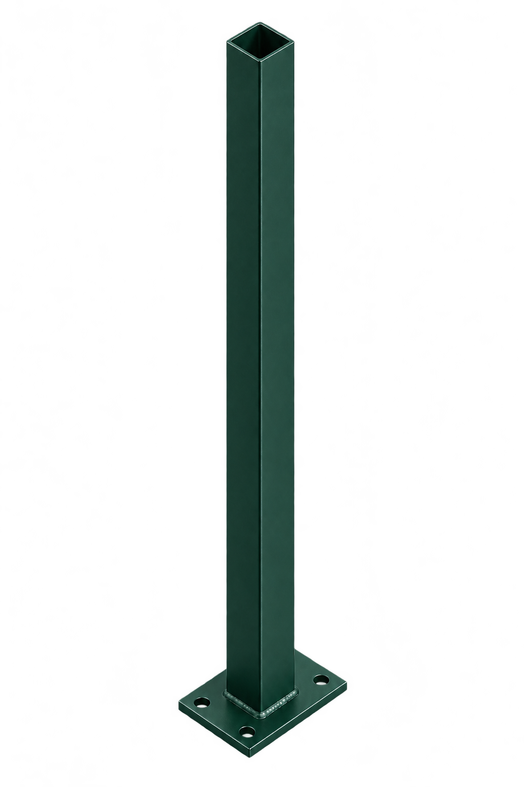 Post 50x50x1800 Flanged Brunswick Green Aluminium 1.6mm