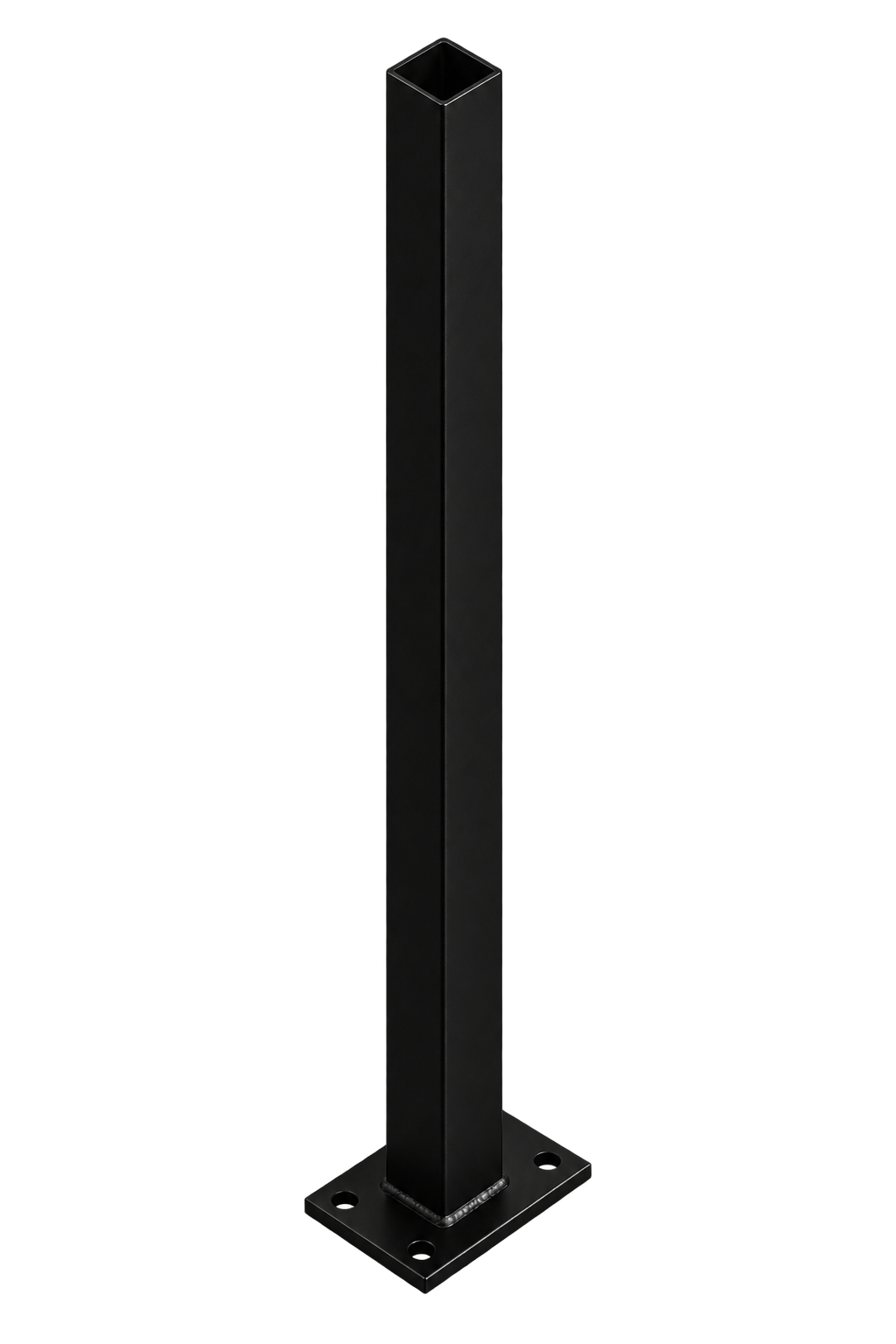 Post 50x50x2400 Flanged Black Aluminium 1.6mm