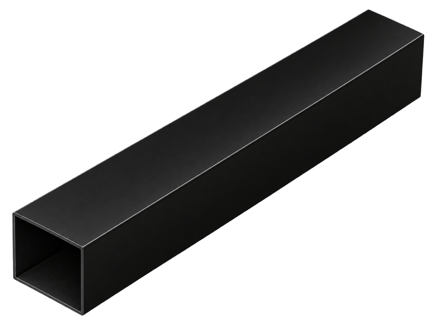 Post 50x50x3000 Black Aluminium 1.6mm