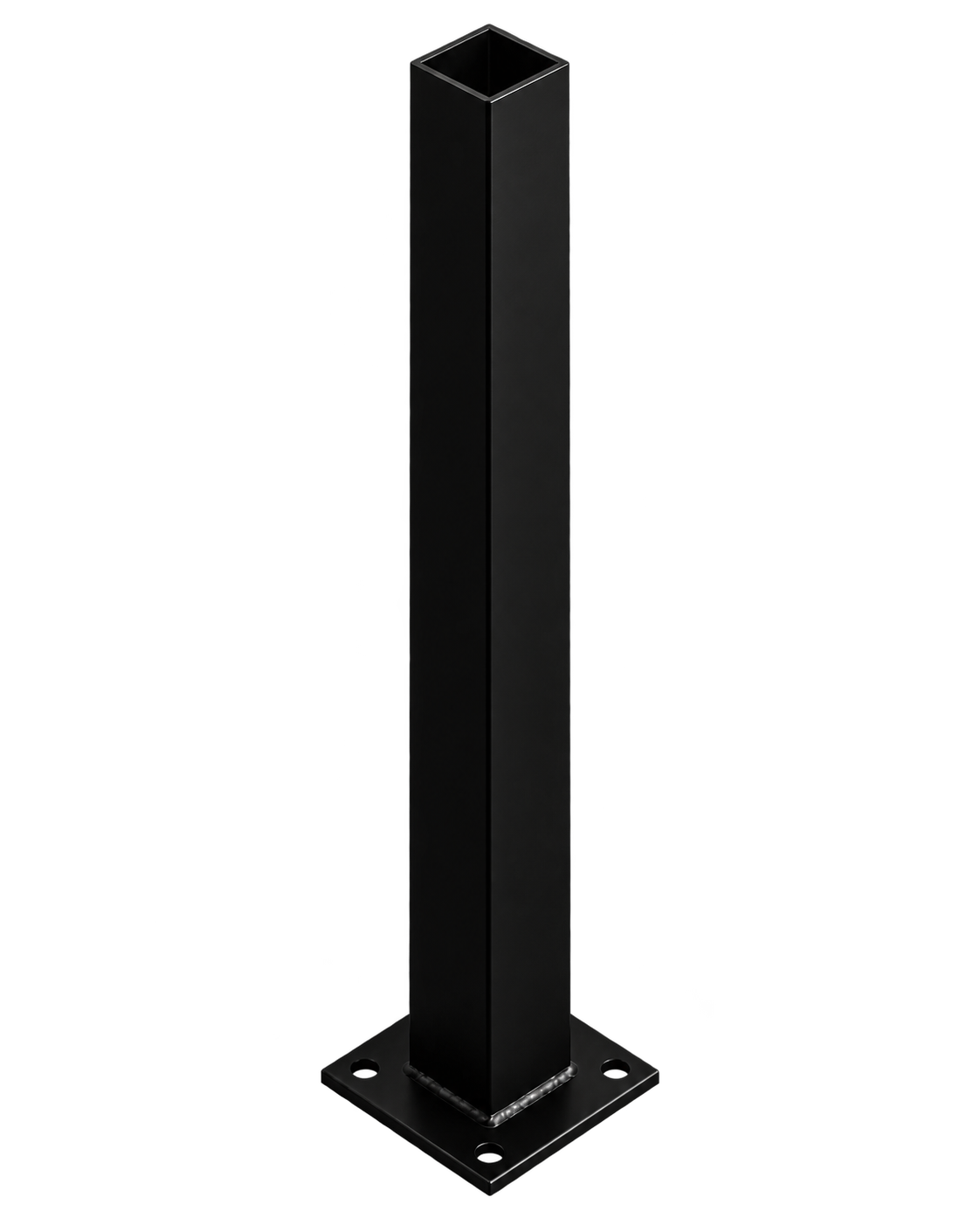 Post 65x65x2400 Flanged Black Steel MEDIUM Duty 2.0mm