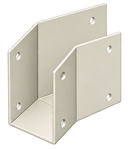 Pergola Purlin Bracket 135° 100x50 Off White