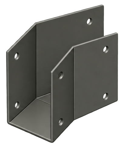 Pergola Purlin Bracket 135° 100x50 Slate Grey