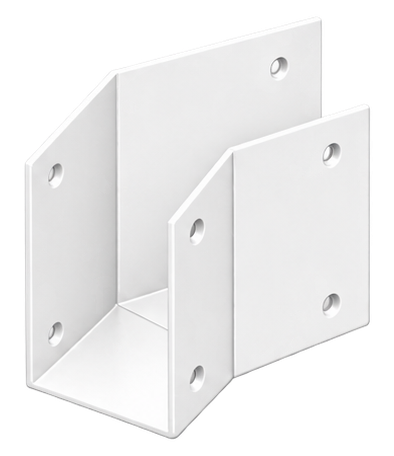 Pergola Purlin Bracket 135° 150x50 Pearl White