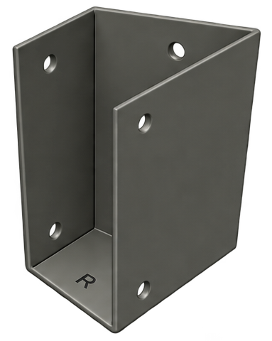 Pergola Purlin Bracket 45° RIGHT 150x50 Slate Grey