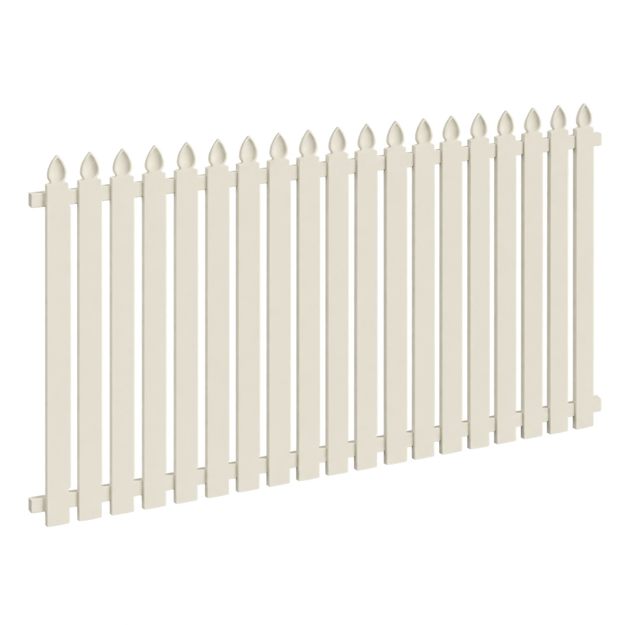 50x10 Plain Spear Panel 2400x1200 [50mm Gaps] Off White